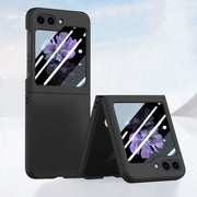 For Samsung Galaxy Z Flip5 Fuel Injection Integrated PC Skin Feel Phone Case(Black)
