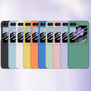 For Samsung Galaxy Z Flip5 Fuel Injection Integrated PC Skin Feel Phone Case(Black)