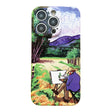 For iPhone 14 Precise Hole Oil Painting Pattern PC Phone Case(Painting) - iPhone 14 Cases by PMC TechLife | Online Shopping South Africa | PMC TechLife