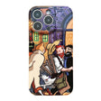 For iPhone 14 Precise Hole Oil Painting Pattern PC Phone Case(Puppy) - iPhone 14 Cases by PMC TechLife | Online Shopping South Africa | PMC TechLife