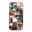 For iPhone 14 Plus Precise Hole Oil Painting Pattern PC Phone Case(Tobacco Pipe) - iPhone 14 Plus Cases by PMC TechLife | Online Shopping South Africa | PMC TechLife