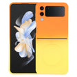 For Samsung Galaxy Z Flip4 Liquid TPU Silicone Gradient MagSafe Phone Case(Orange Yellow) - free shipping - PMC TechLife - Order now!