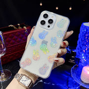 For iPhone 13 Pro Little Star Series Glitter Powder TPU Phone Case(Little Rabbit)