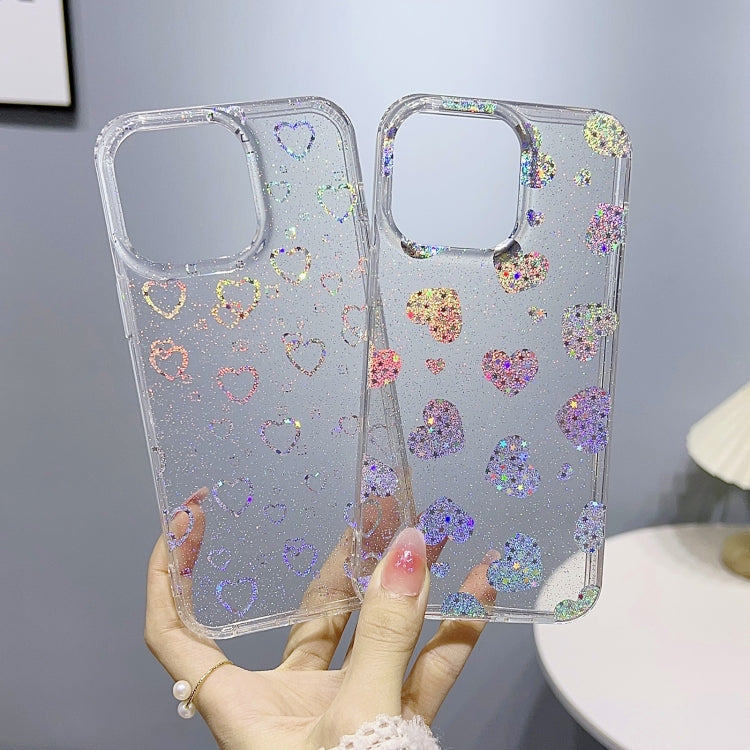For iPhone 11 Pro Max Little Star Series Glitter Powder TPU Phone Case(Polka Dots)