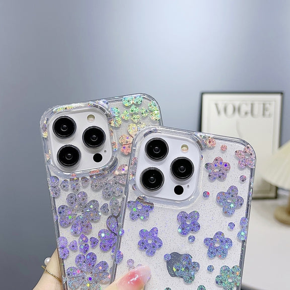 For iPhone 11 Pro Max Little Star Series Glitter Powder TPU Phone Case(Polka Dots)