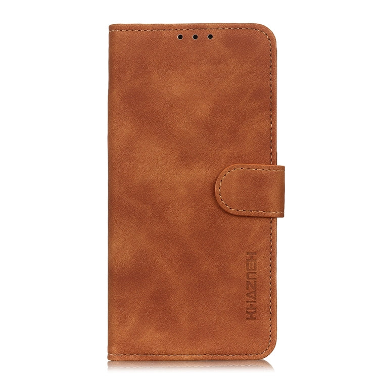 For Xiaomi Poco F5 Pro/Redmi K60/K60 Pro KHAZNEH Retro Texture Flip Leather Phone Case(Brown)