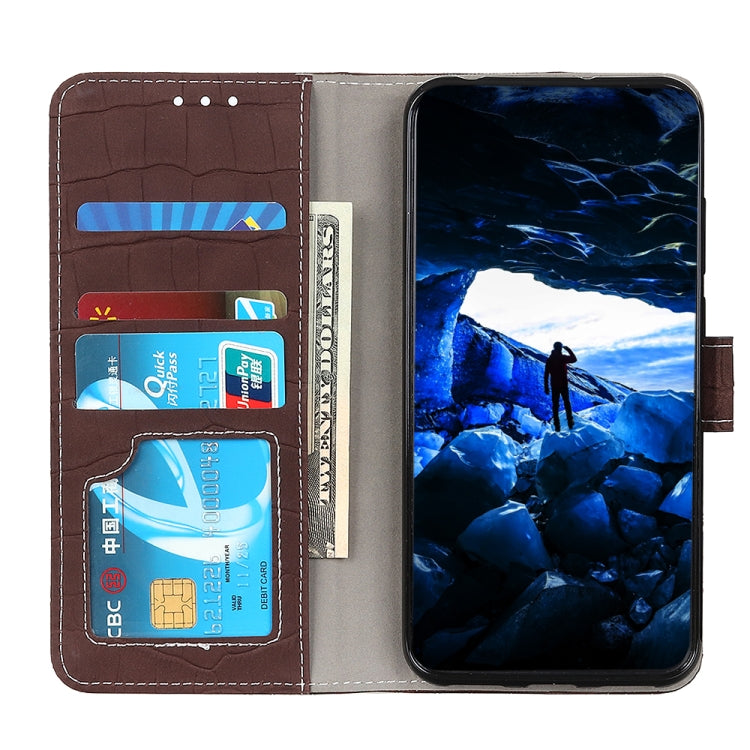 For Xiaomi Poco F5 Pro/Redmi K60/K60 Pro Magnetic Crocodile Texture Leather Phone Case(Brown)