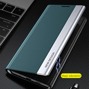 For Xiaomi Poco F5 Pro Side Side Electroplated Magnetic Leather Phone Case(Silver)