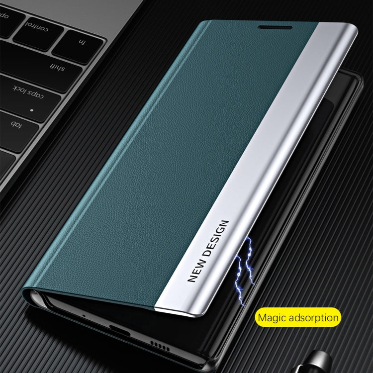 For Xiaomi Poco F5 Pro Side Side Electroplated Magnetic Leather Phone Case(Royal Blue)