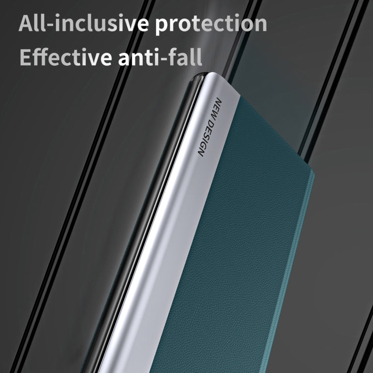 For Xiaomi Poco F5 Pro Side Side Electroplated Magnetic Leather Phone Case(Silver)