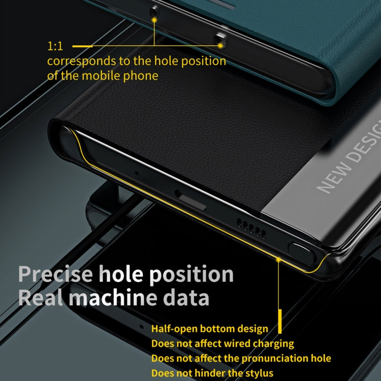For Xiaomi Poco F5 Pro Side Side Electroplated Magnetic Leather Phone Case(Silver)