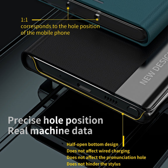For Xiaomi Poco F5 Side Side Electroplated Magnetic Leather Phone Case(Red)