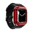 Armor Case Integrated TPU Watch Band For Apple Watch SE 2023 44mm(Red) - Watch Bands by PMC TechLife | Online Shopping South Africa | PMC TechLife