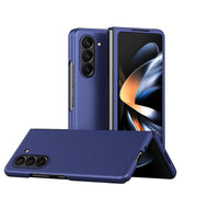 For Samsung Galaxy Z Fold5 Skin Feel Shockproof PC Fold Protective Phone Case(Blue)