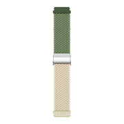 22mm Buckle Braided Nylon Watch Band(Cactus Starlight)