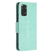 For Xiaomi Redmi Note 12S 4G / Note 11 Two Butterflies Embossing Leather Phone Case(Green)