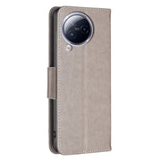 For Xiaomi Civi 3 5G Two Butterflies Embossing Leather Phone Case(Grey)