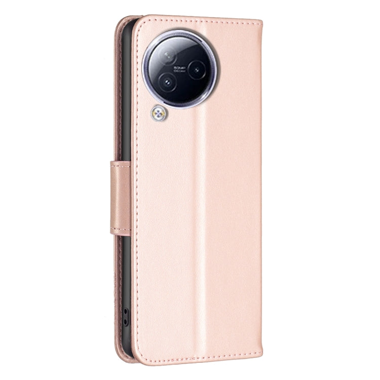 For Xiaomi Civi 3 5G Two Butterflies Embossing Leather Phone Case(Rose Gold)