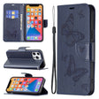 For Xiaomi Redmi 12 4G Two Butterflies Embossing Leather Phone Case(Blue) - free shipping - PMC TechLife - Order now!