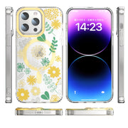 For iPhone 14 Pro Max MagSafe Magnetic TPU Phone Case(Yellow Chrysanthemum)