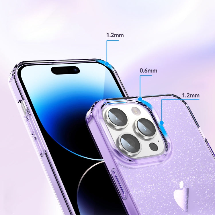 For iPhone 14 Pro Max Star Solid Color Phone Case(Purple)