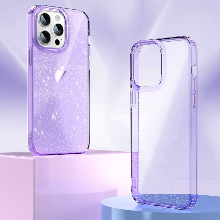 For iPhone 12 / 12 Pro Star Solid Color Phone Case(Purple)