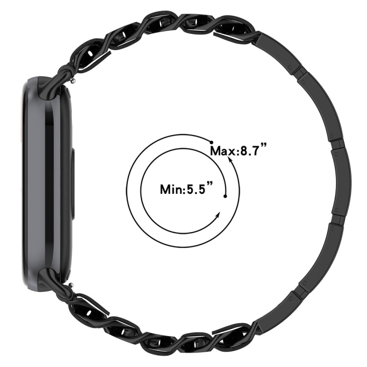 For Xiaomi Mi Band 8 Bracelet Replacement Watch Band(Black)