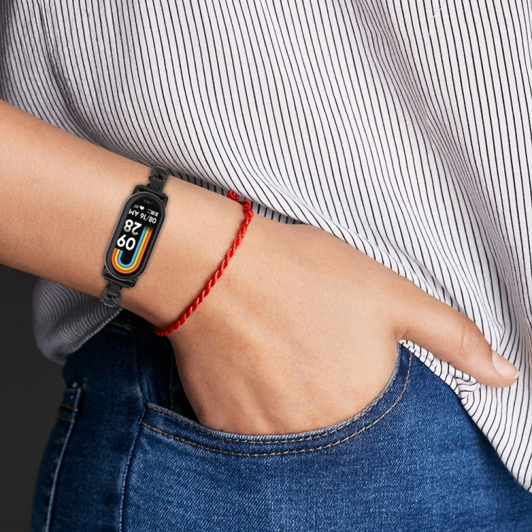 For Xiaomi Mi Band 8 Bracelet Replacement Watch Band(Black)