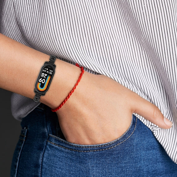 For Xiaomi Mi Band 8 Bracelet Replacement Watch Band(Black)