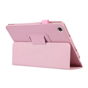 For Lenovo Tab M8 4th Gen Litchi Texture Leather Tablet Case(Pink)