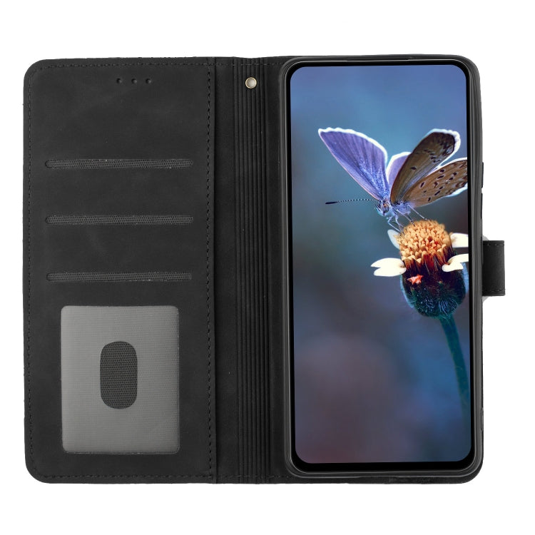 For Xiaomi 11T / 11T Pro Flower Embossing Pattern Leather Phone Case(Black)