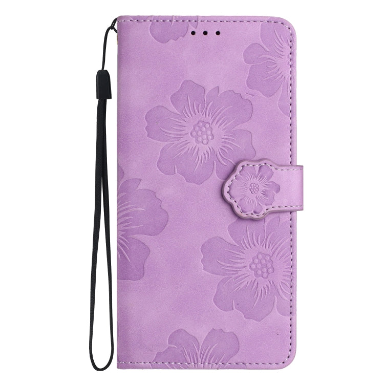 For Xiaomi 12 Pro Flower Embossing Pattern Leather Phone Case(Purple)