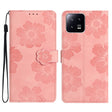 For Xiaomi 13 Flower Embossing Pattern Leather Phone Case(Pink) - free shipping - PMC TechLife - Order now!