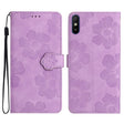 For Xiaomi Redmi 9A Flower Embossing Pattern Leather Phone Case(Purple) - free shipping - PMC TechLife - Order now!