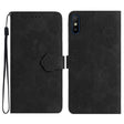 For Xiaomi Redmi 9A Flower Embossing Pattern Leather Phone Case(Black) - free shipping - PMC TechLife - Order now!