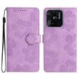 For Xiaomi Redmi 10C Flower Embossing Pattern Leather Phone Case(Purple) - free shipping - PMC TechLife - Order now!