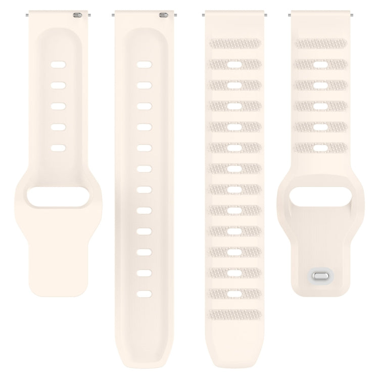 20mm Universal Dots Pattern Silicone Replacement Watch Band(Starlight Color)