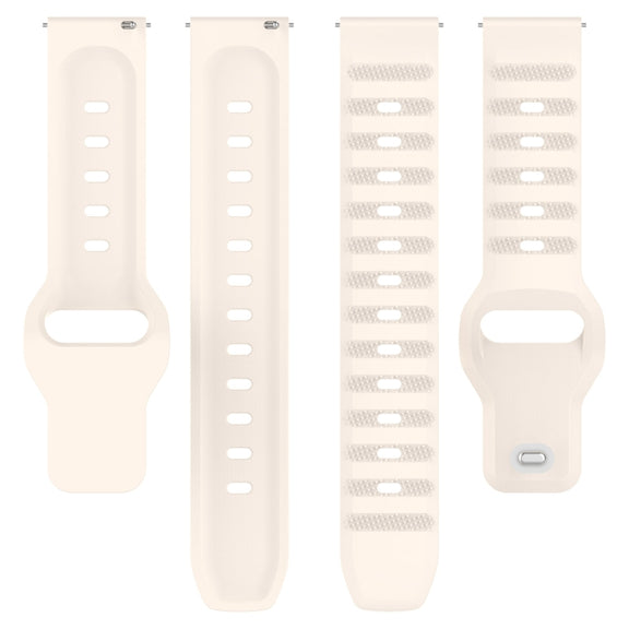 20mm Universal Dots Pattern Silicone Replacement Watch Band(Starlight Color)