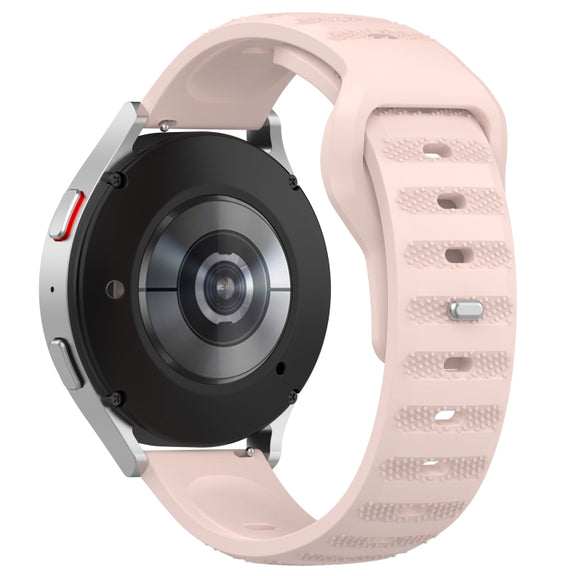 20mm Universal Dots Pattern Silicone Replacement Watch Band(Pink)