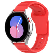 22mm Universal Dots Pattern Silicone Replacement Watch Band(Red)