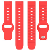 22mm Universal Dots Pattern Silicone Replacement Watch Band(Red)