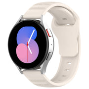 22mm Universal Dots Pattern Silicone Replacement Watch Band(Starlight Color)