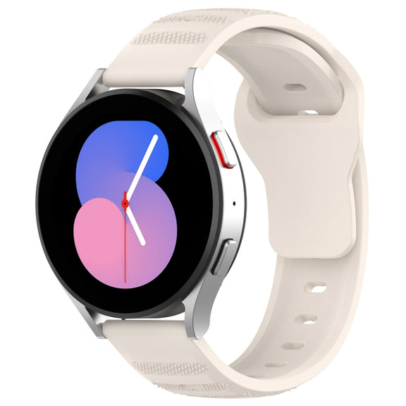 22mm Universal Dots Pattern Silicone Replacement Watch Band(Starlight Color)
