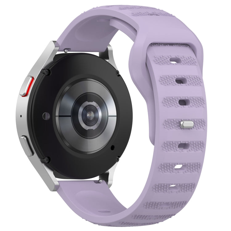 22mm Universal Dots Pattern Silicone Replacement Watch Band(Purple)