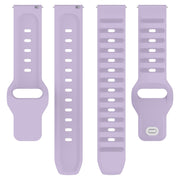 22mm Universal Dots Pattern Silicone Replacement Watch Band(Purple)