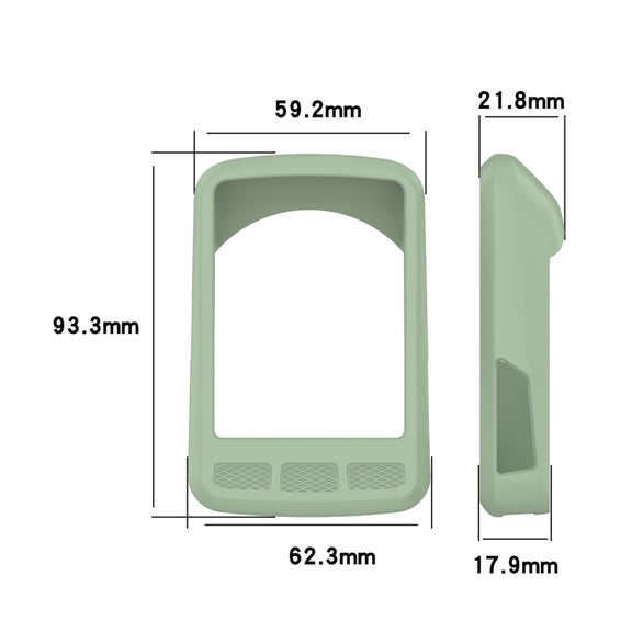 For Wahoo Elemnt Roam WFCC4 Stopwatch Silicone Protective Case(White)