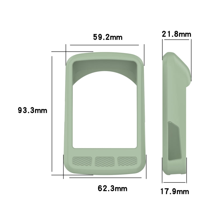 For Wahoo Elemnt Roam WFCC4 Stopwatch Silicone Protective Case(Wine Red)
