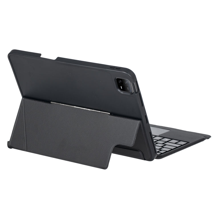 For Xiaomi Pad 6 / Pad 6 Pro T0N7-AS Detachable Pen Slot Touchpad Backlight Bluetooth Keyboard Leather Tablet Case(Black)