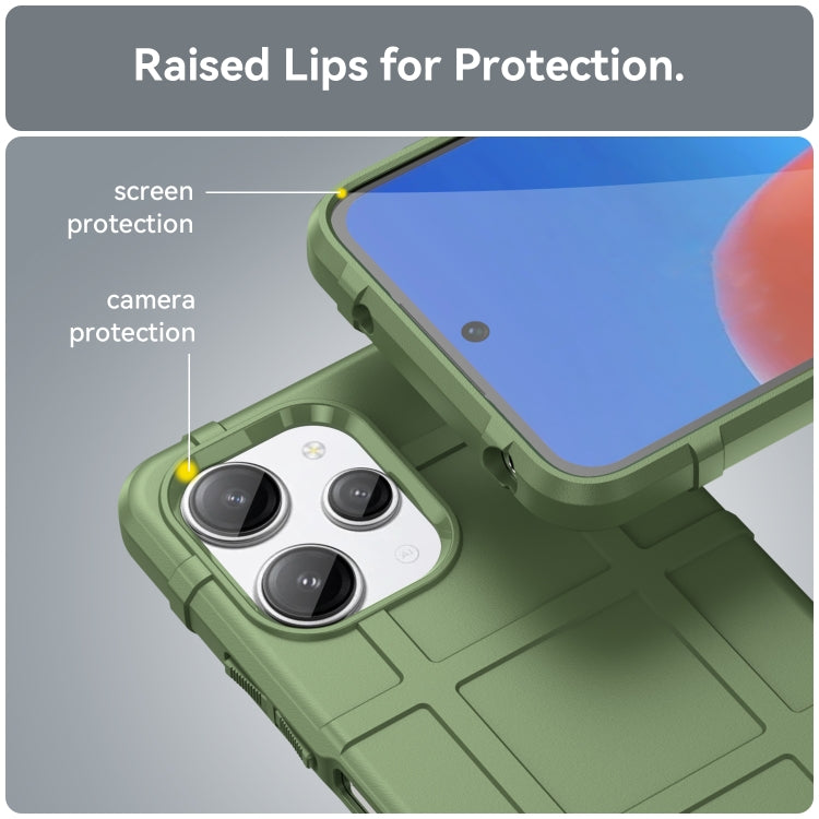 For Xiaomi Redmi 12 Full Coverage Shockproof TPU Phone Case(Green)