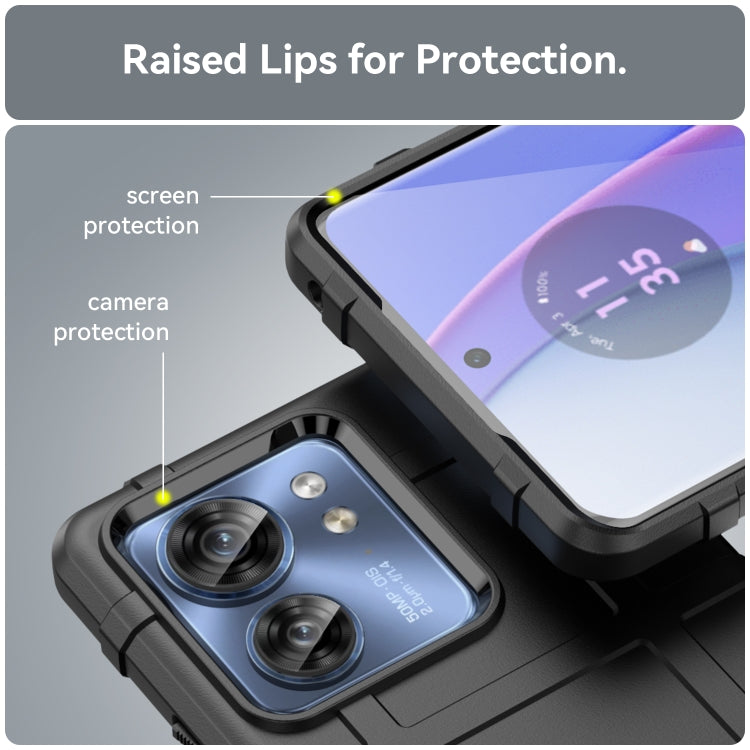 For Motorola Egde 40 Full Coverage Shockproof TPU Phone Case(Black)